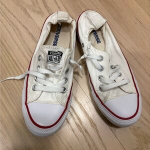Converse White Canvas Sneakers
